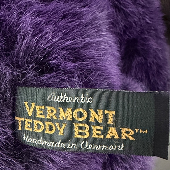Vermont Teddy Bear in Rich Purple - Picture 4 of 4